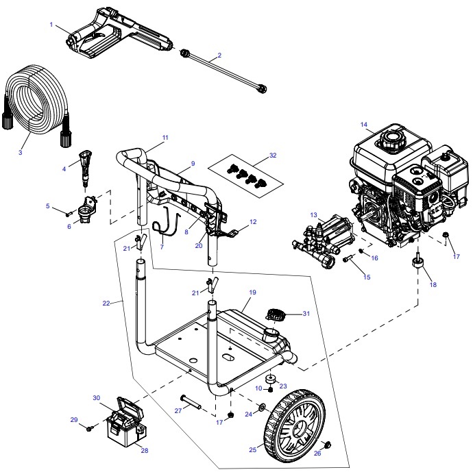 generac 0088950 Power Washer repair Parts